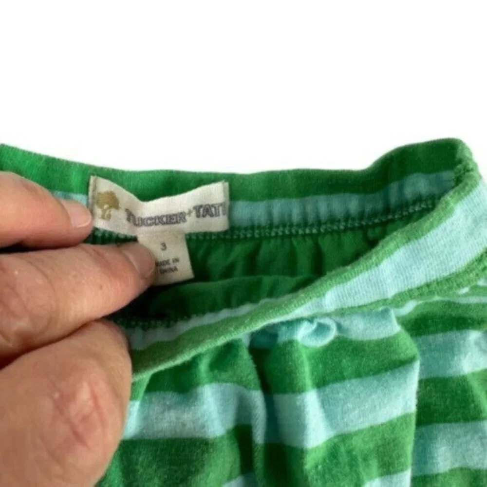 Tucker & Tate | Blue & Green Bubble Dress & Strip Skirt Toddler Girl Size 3T